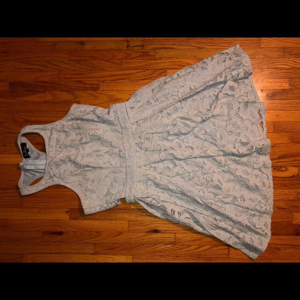 Baby Blue Lace Dress